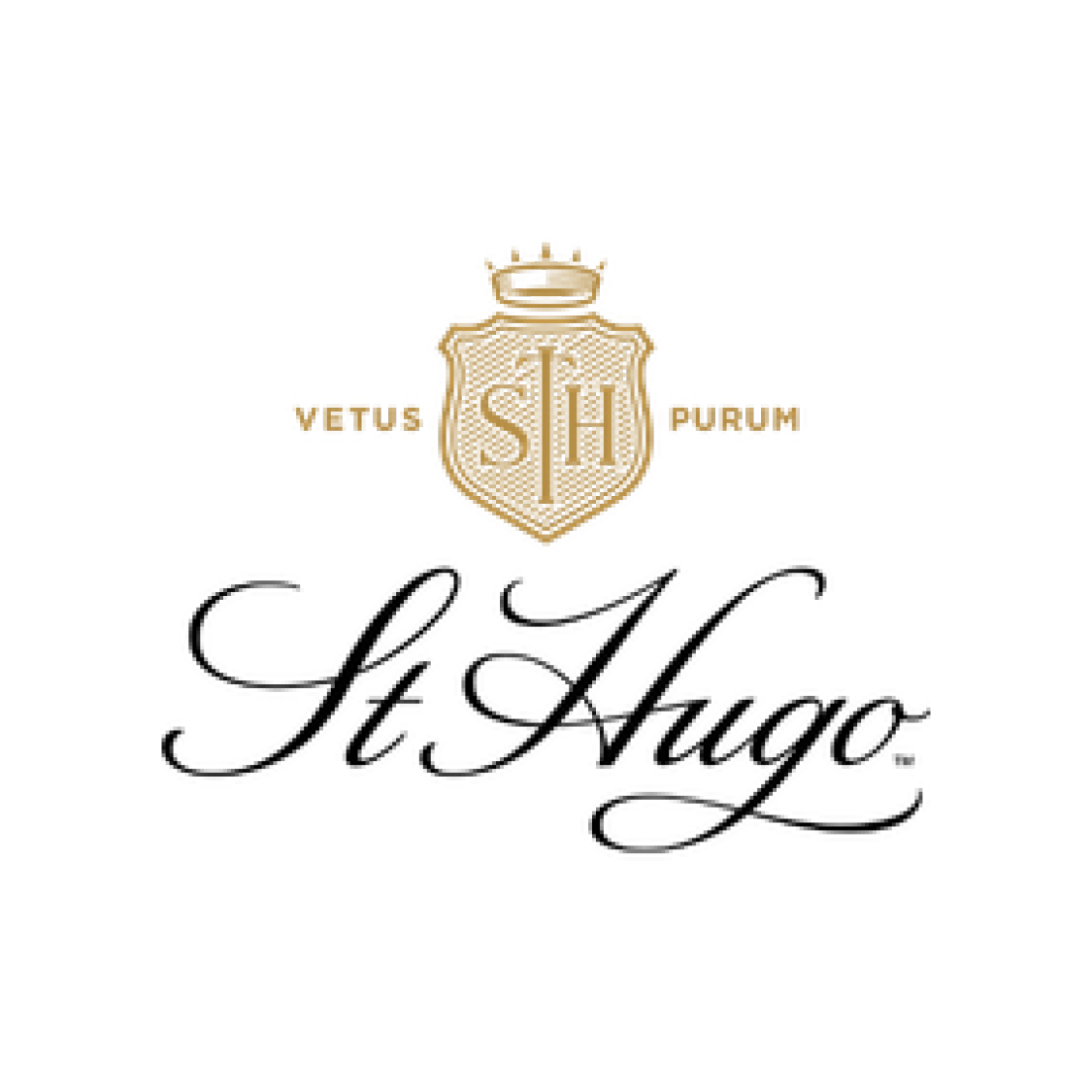 a black background with gold text