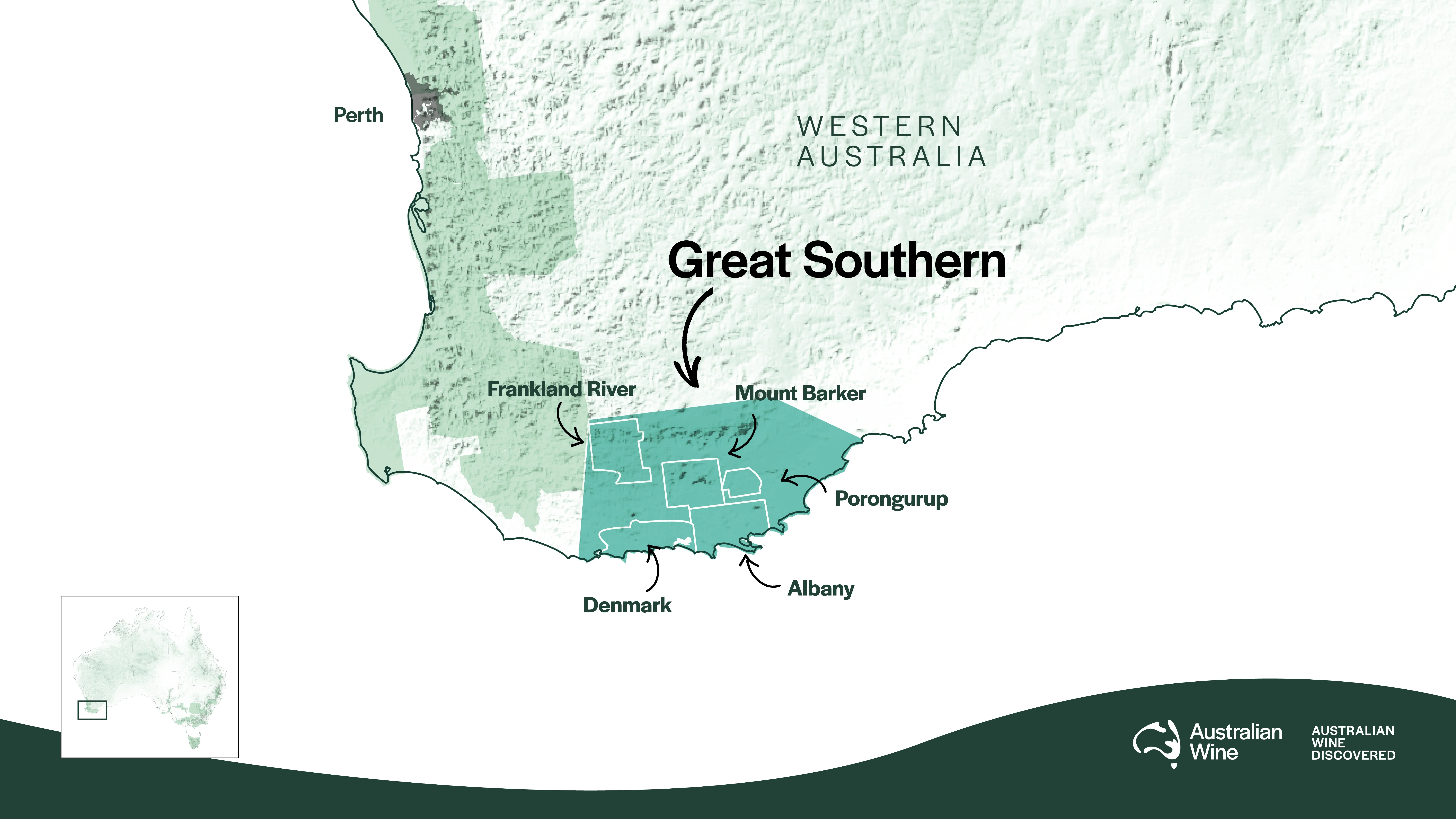 Geographical Indication Map of Great Southern