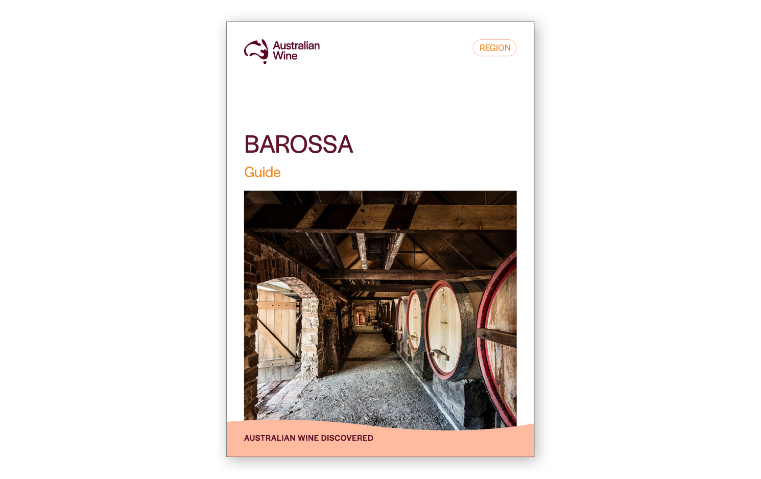 a book cover with wine barrels