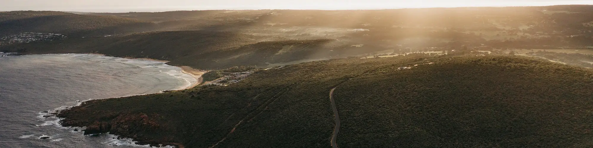 a road in a valley