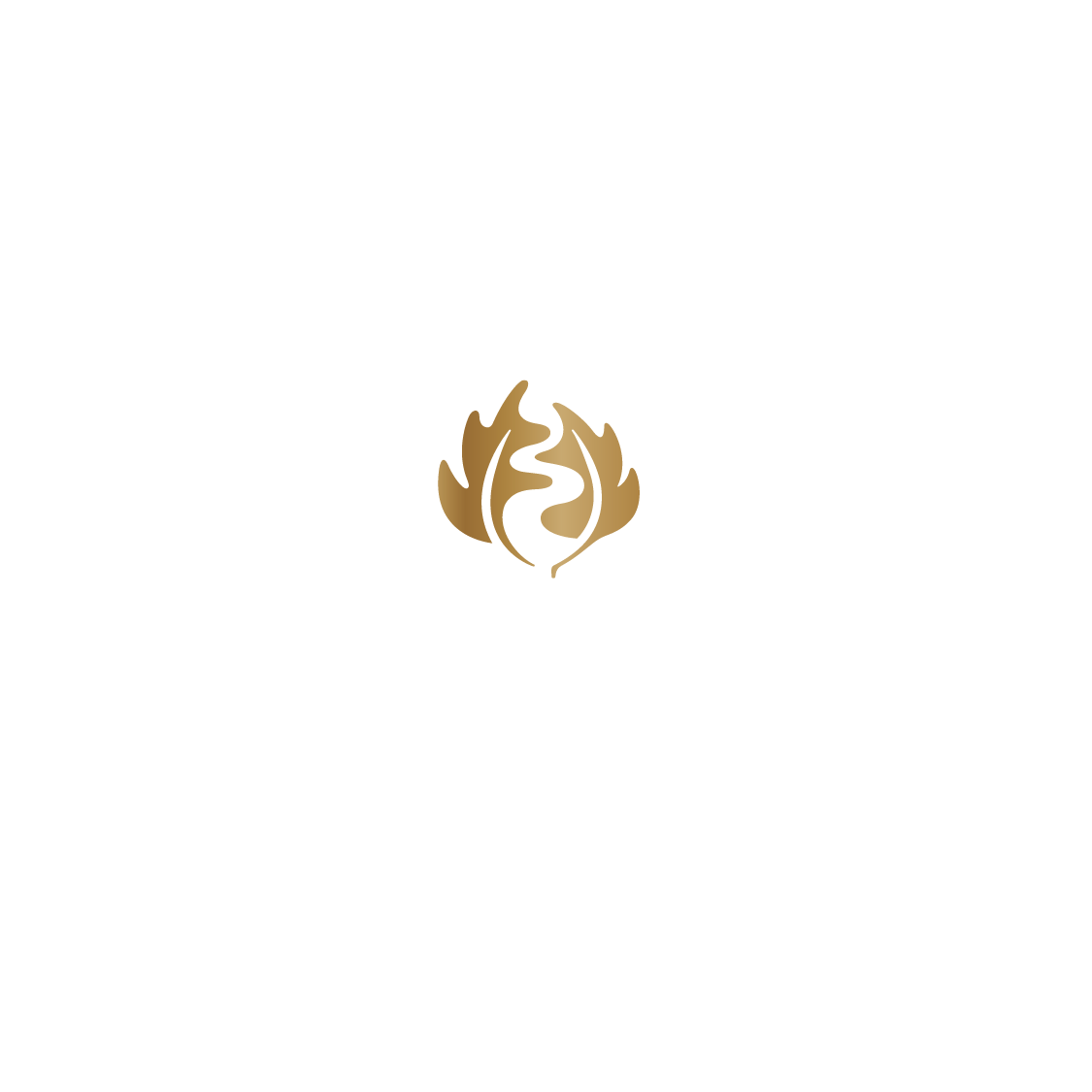 a logo on a black background