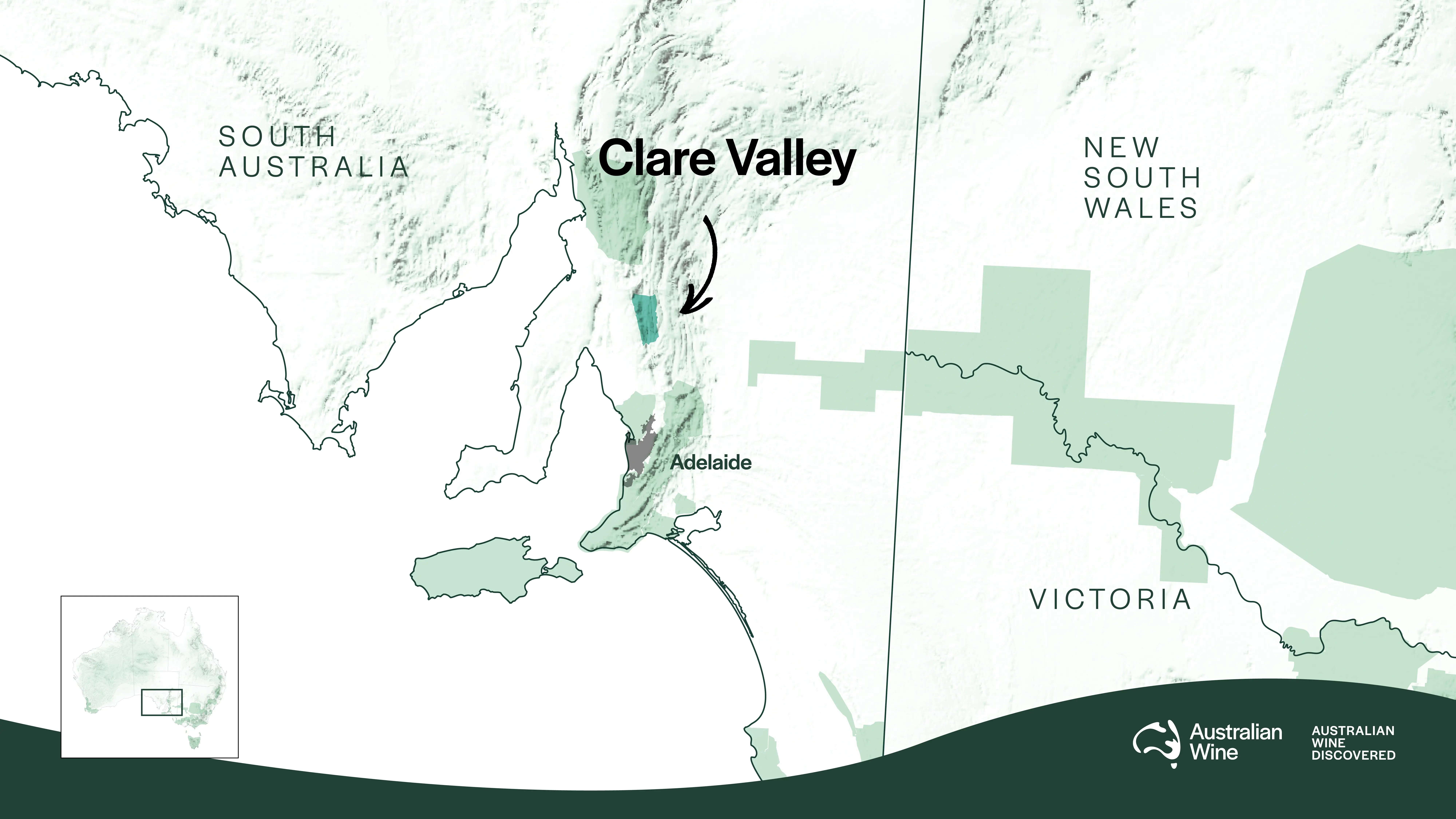 Geographical Indication Map of Clare Valley