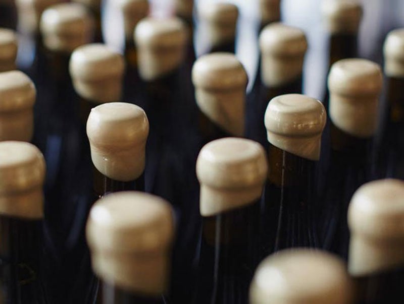 Bottles with wax tops