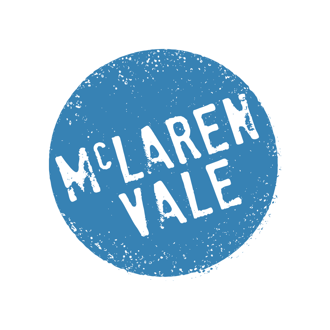 a blue circle with white text