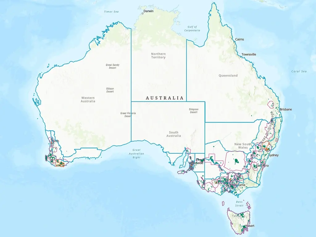 GI dashboard image of Australia