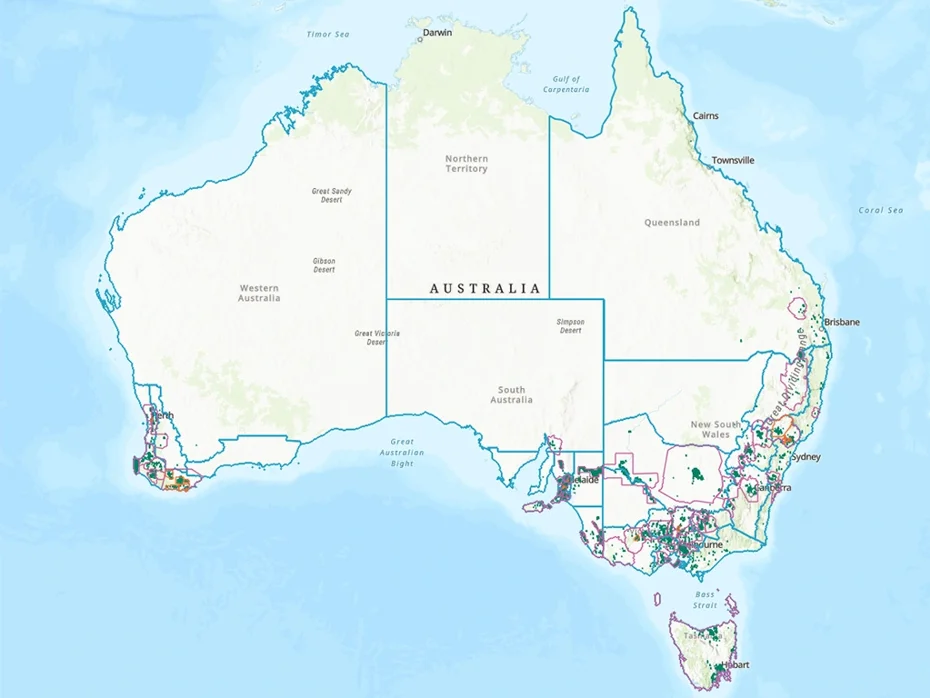 GI dashboard image of Australia