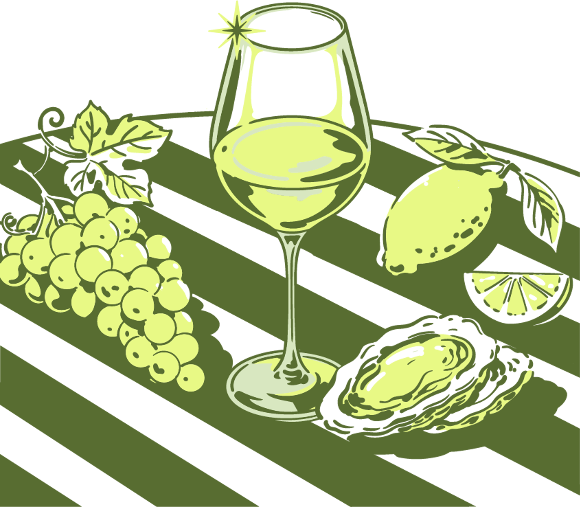 a glass of wine and grapes