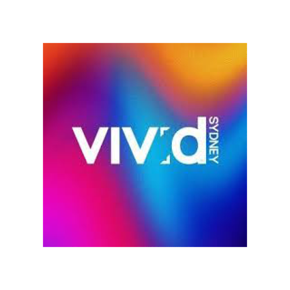 a colorful background with white text