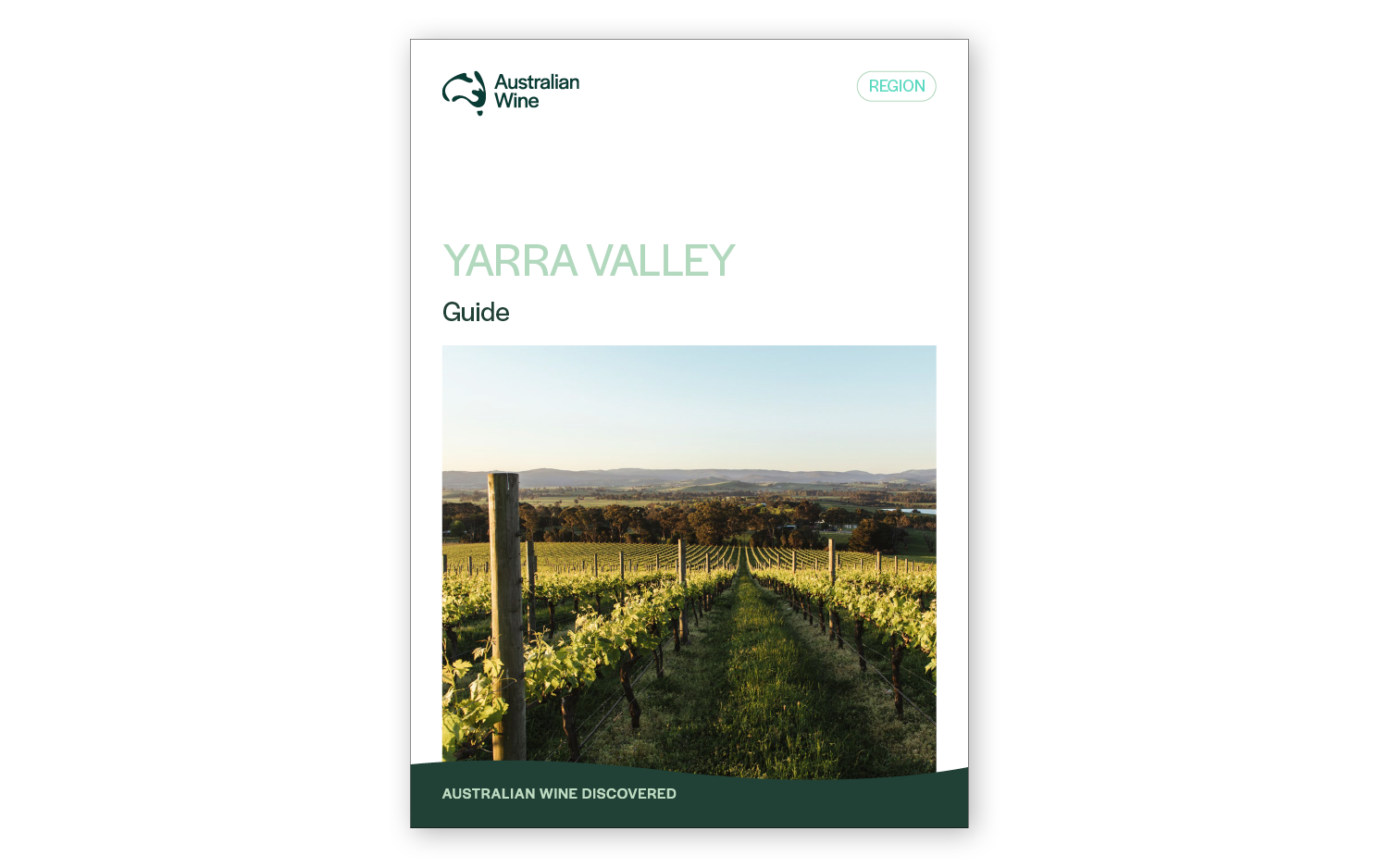 a book cover with a vineyard