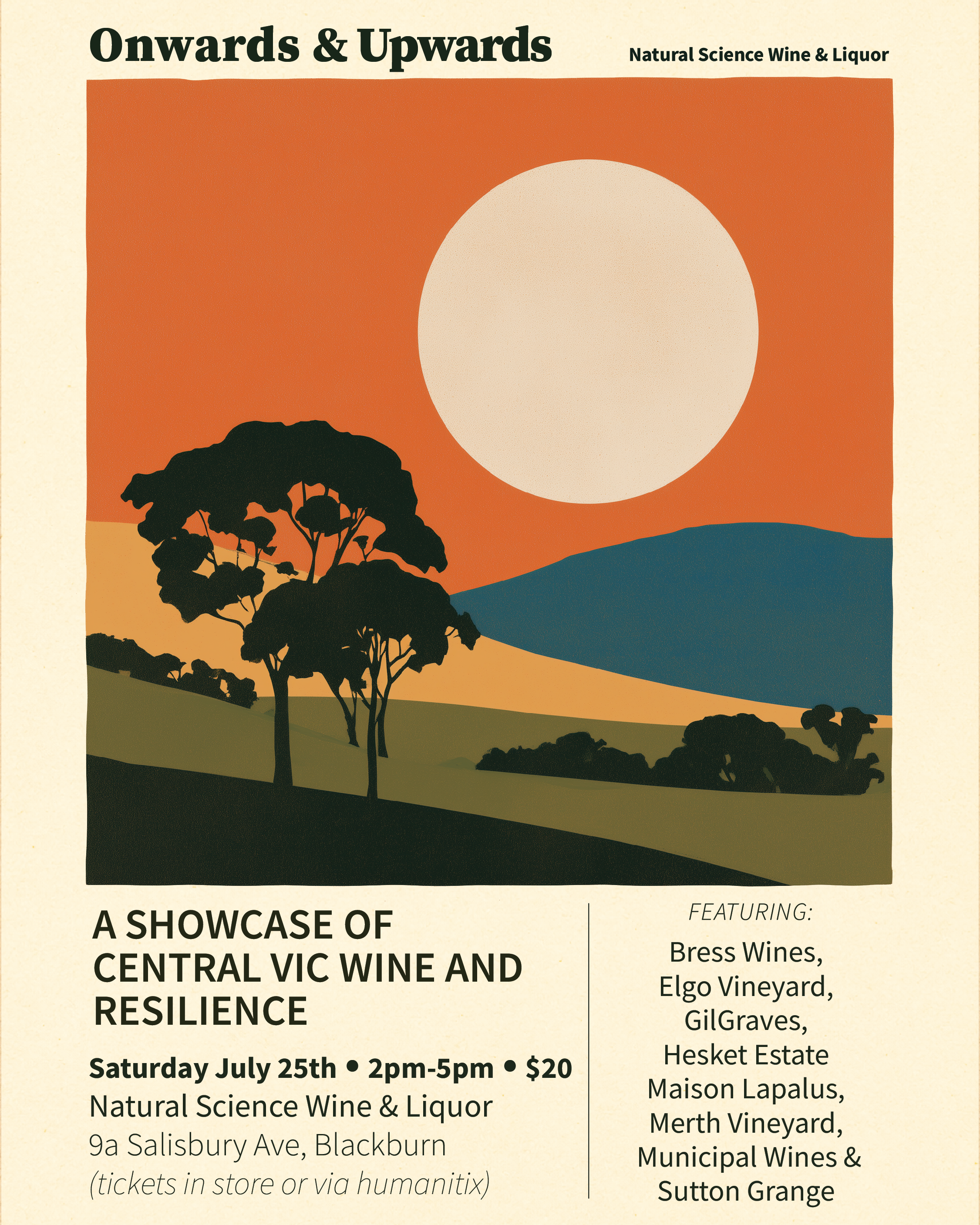 a poster of a wine tasting event