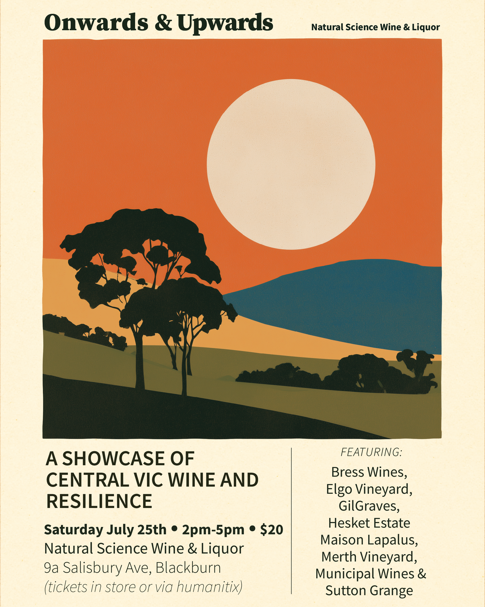 a poster of a wine tasting event