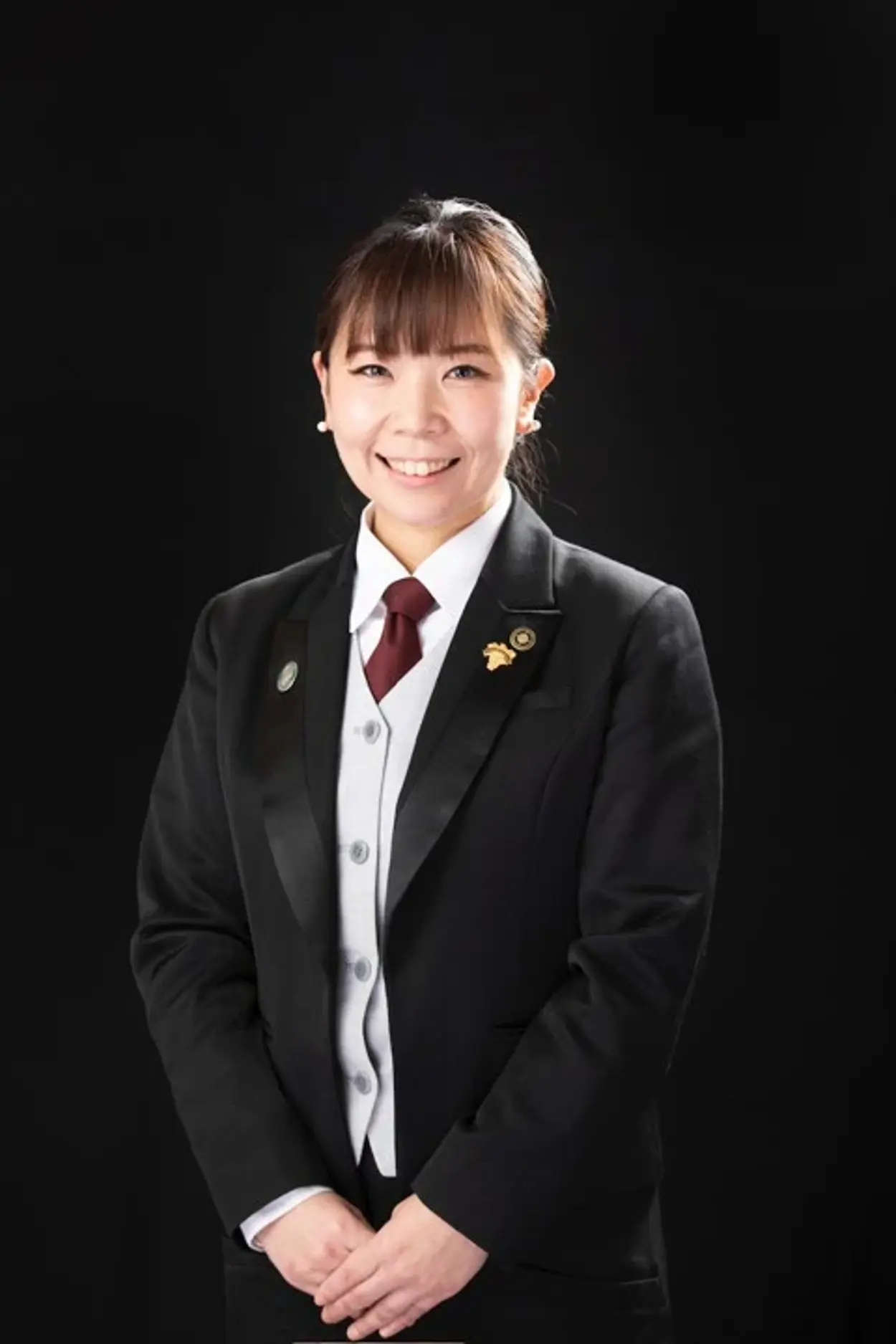 a woman in a suit