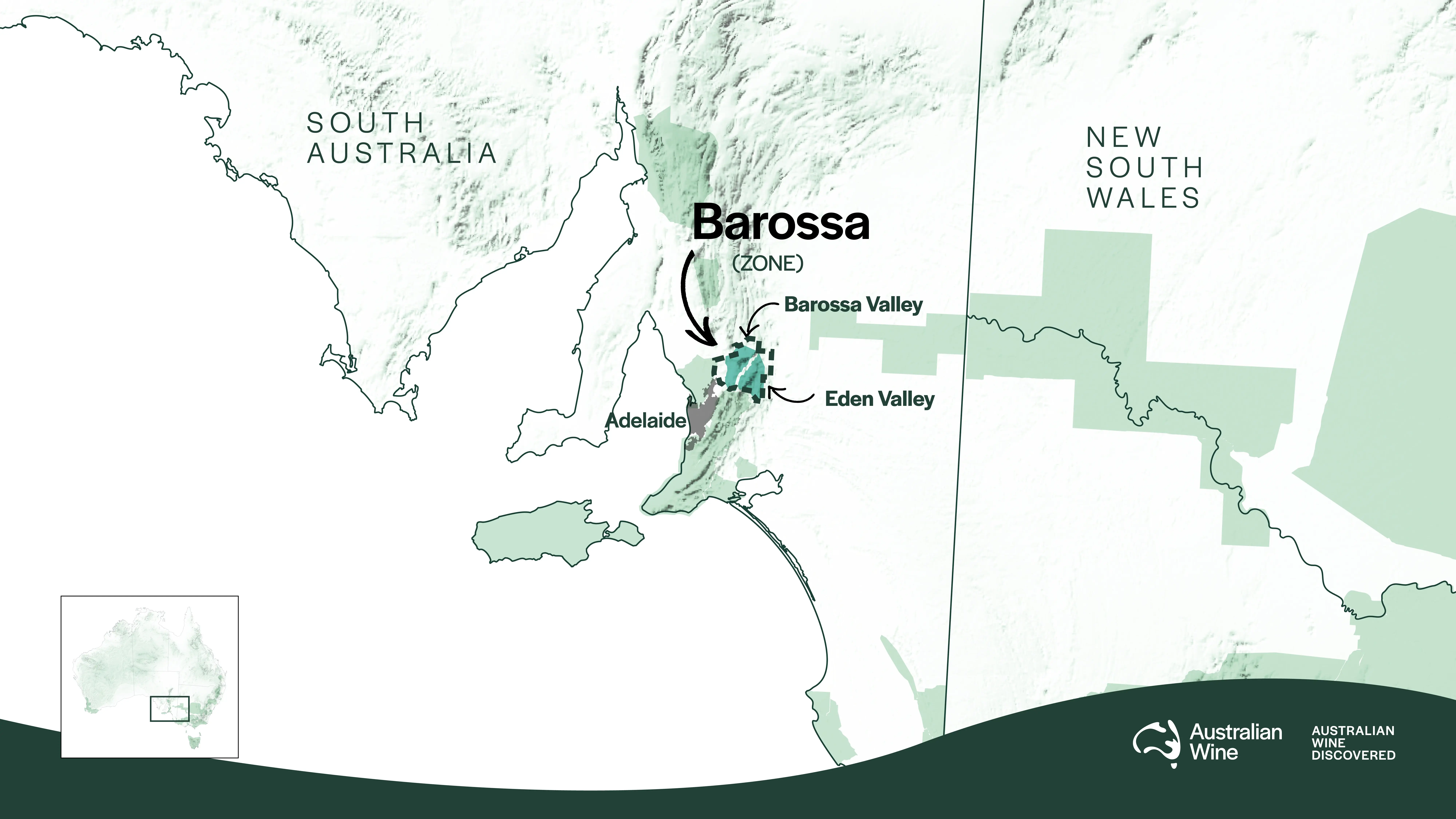 Geographical Indication Map of Barossa Zone
