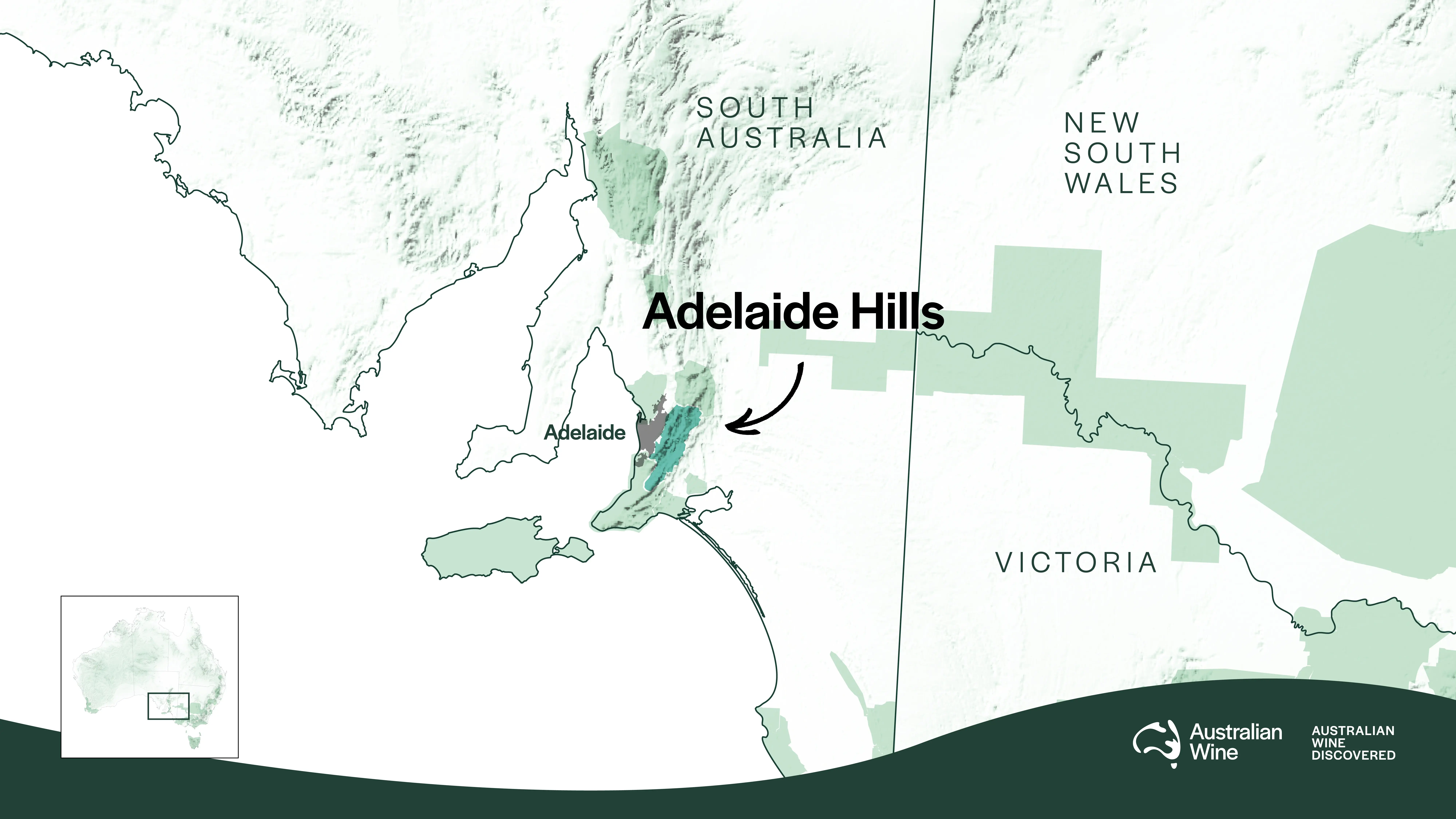 Geographical Indication Map of Adelaide Hills