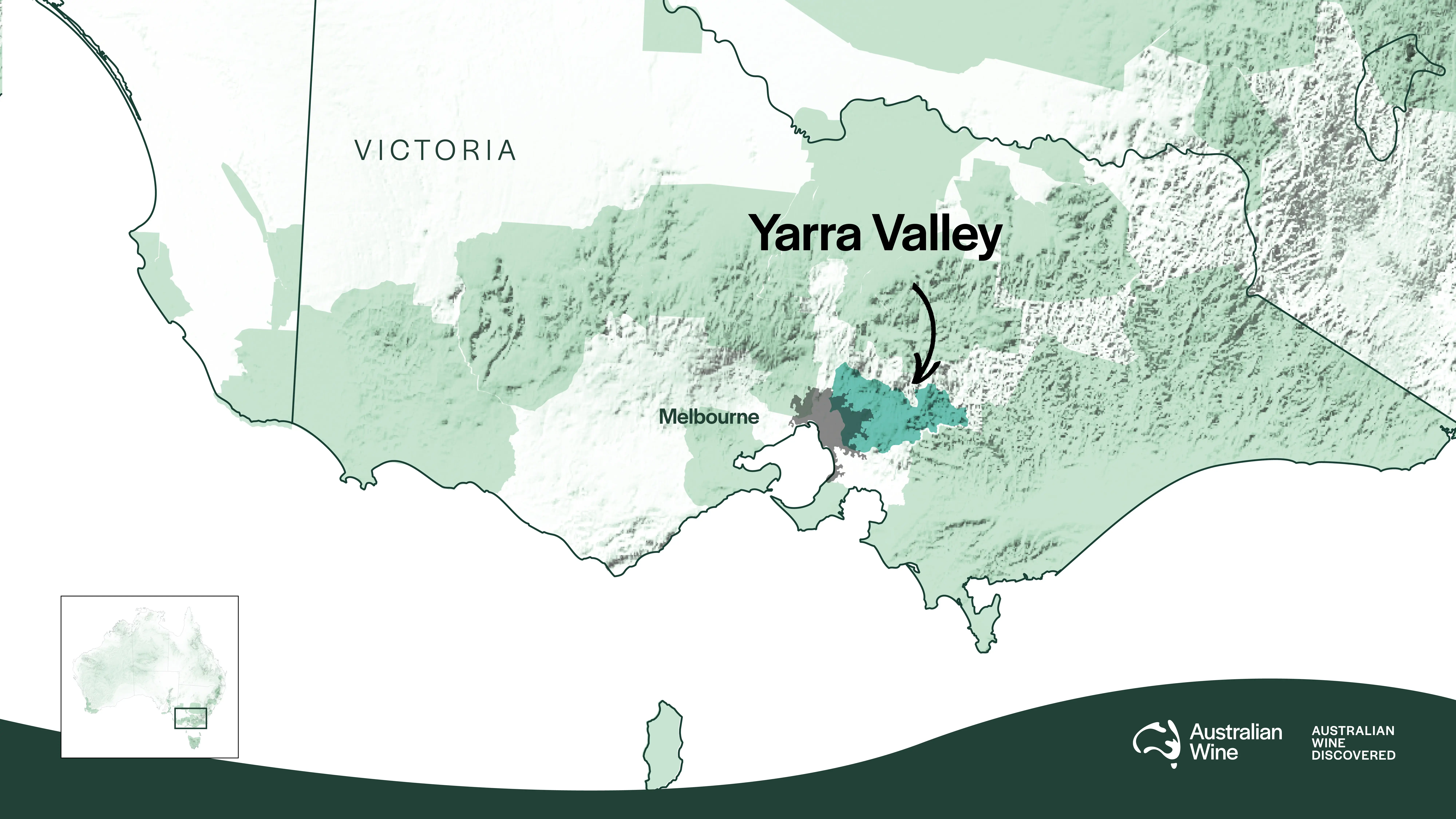 Geographical Indication Map of Yarra Valley