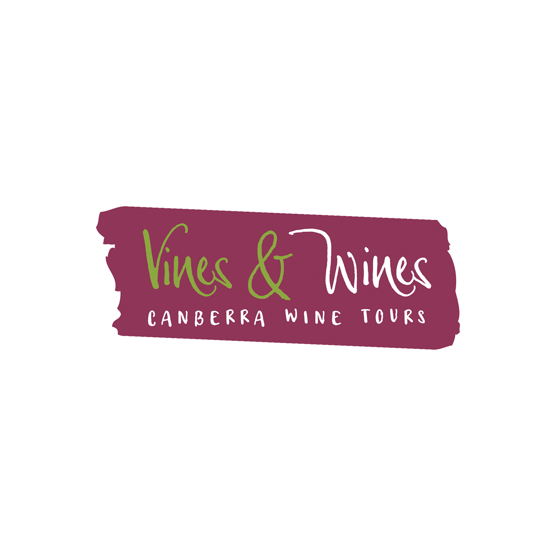 a purple and green logo