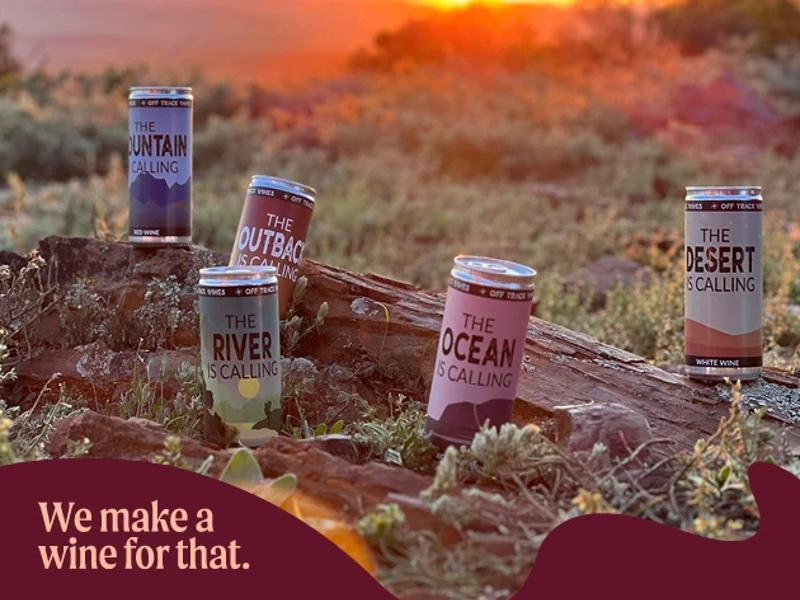 a group of cans on a log