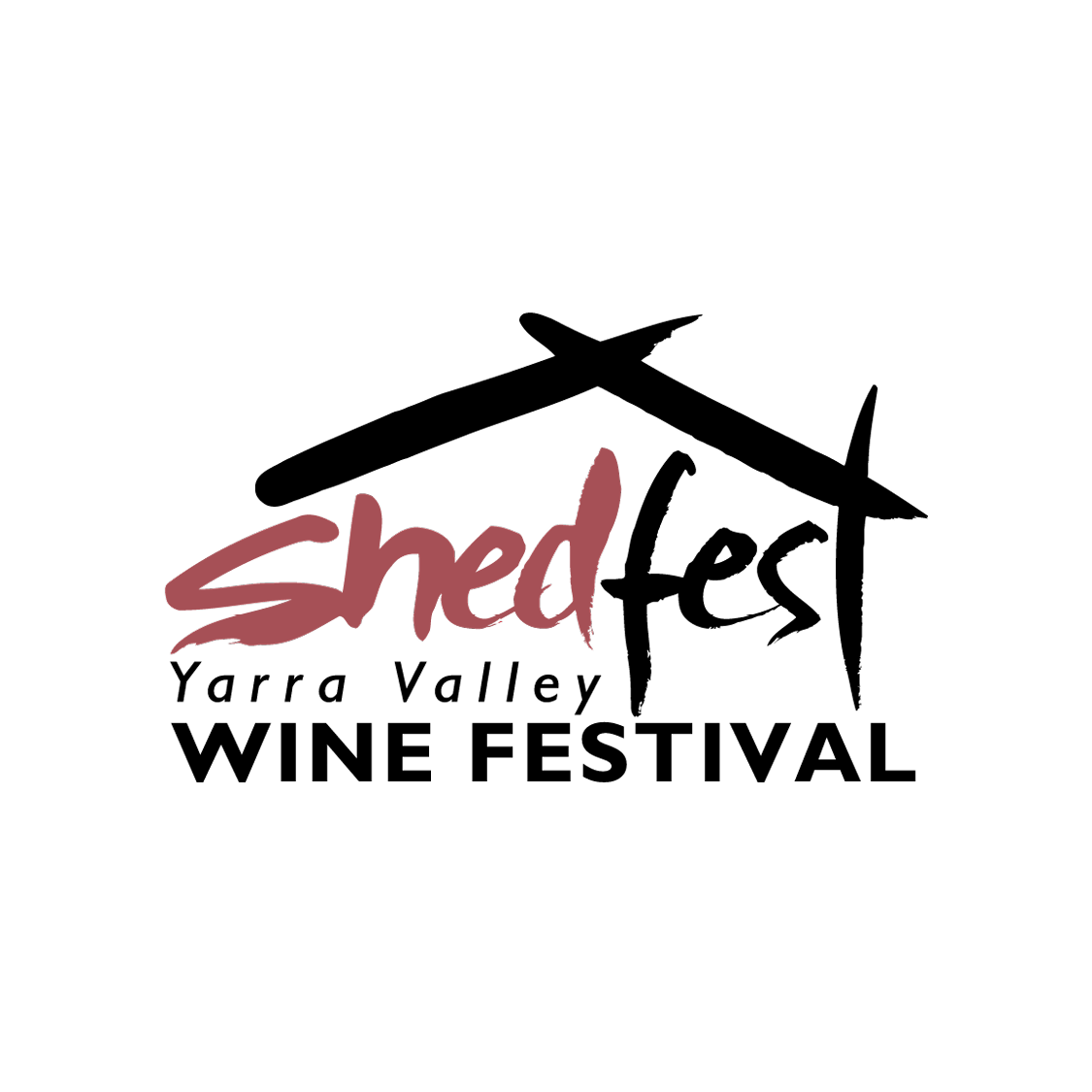 a black background with red text