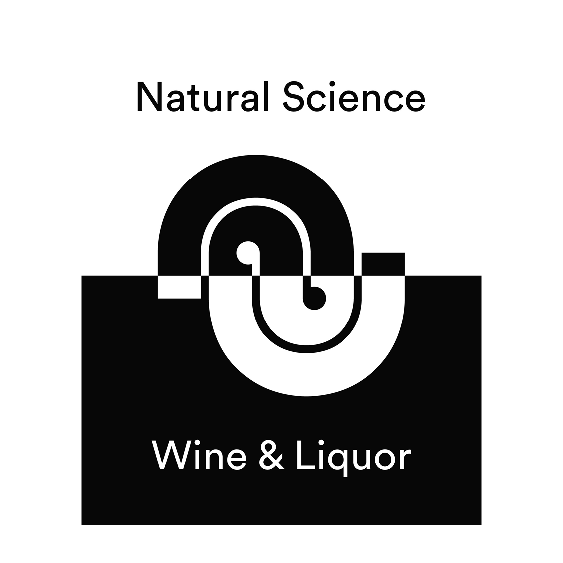 a black and white logo